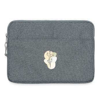 floral design - Laptoptasche 15" - Grau meliert - Vorne