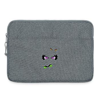 Halloween eyes evil - Laptop bag 15" - heather grey - Front