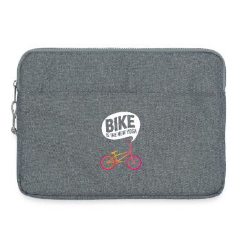 Bike Revolution Yoga Conception motivante - Sacoche pour ordinateur portable 15 pouces - gris chiné - Devant