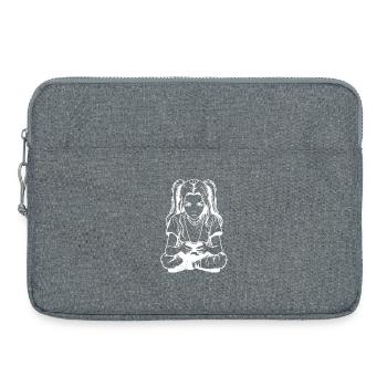 Gamer Girl Drawing - Laptop bag 15" - heather grey - Front