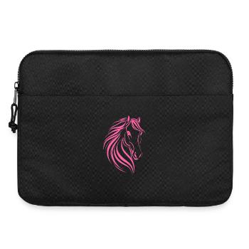 Dessin délicat de cheval - Sacoche pour ordinateur portable 15 pouces - noir - Devant