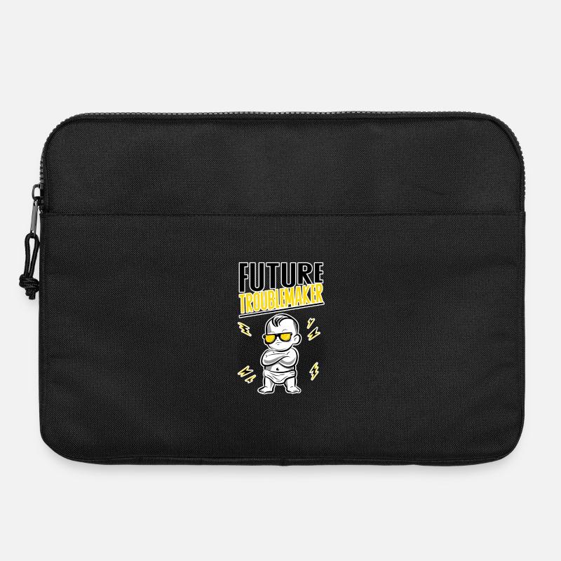 Zukunfts-Chaos? Schon in Planung! - Laptoptasche 15" - Schwarz