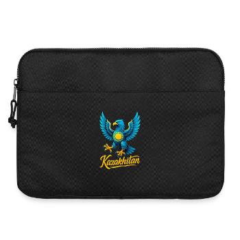 Kasachstan Adler Flagge Fahne cool Geschenk - Laptoptasche 15" - Schwarz - Vorne