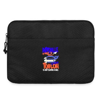 Patrouille de France Toulon 15 aout - Sacoche pour ordinateur portable 15 pouces - noir - Devant