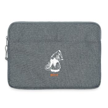 Halloween Gartenzwerg BOO Lustig  - Laptoptasche 15" - Grau meliert - Vorne