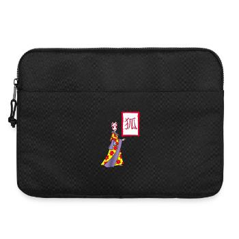 Renard Kitsune manga - Sacoche pour ordinateur portable 15 pouces - noir - Devant