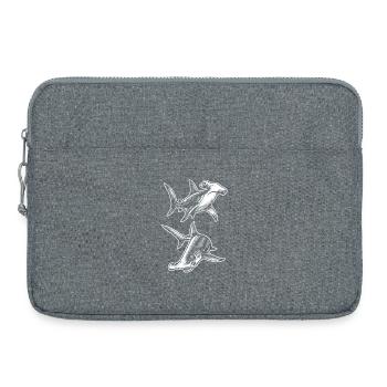 Hammerhai Geschenk - Laptoptasche 15" - Grau meliert - Vorne