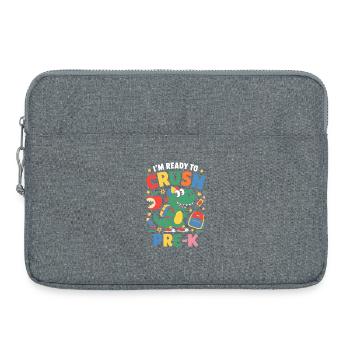 Bereit zum Zerkleinern von Pre K Dino Design - Laptoptasche 15" - Grau meliert - Vorne