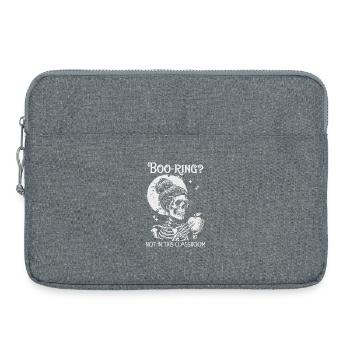 Funny Teacher Skeleton Halloween Classroom - Laptop bag 15" - heather grey - Front