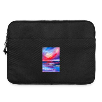 Vibrant Sunrise Seascape Artwork - Laptop bag 15" - black - Front