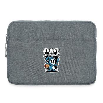 Knight Boo - Épée fantôme d’Halloween effrayante et mignonne - Sacoche pour ordinateur portable 15 pouces - gris chiné - Devant