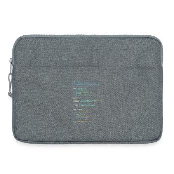 Programmierer Humor - Entwickler Logik und Technik - Laptoptasche 15" - Grau meliert - Vorne