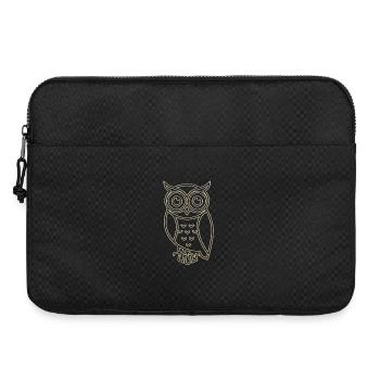 Goldene Eule - Laptoptasche 15" - Schwarz - Vorne