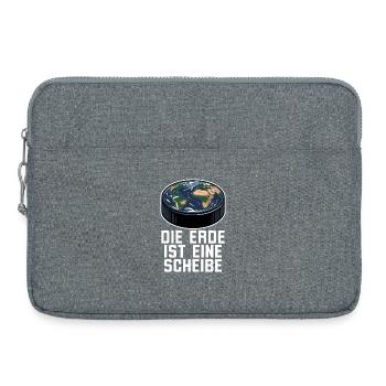Die Erde Ist Eine Scheibe Eishockey - Laptop bag 15" - heather grey - Front