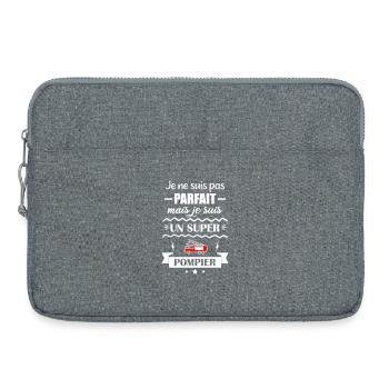 Super Firefighter Fire Hero Feuerwehrauto - Laptoptasche 15" - Grau meliert - Vorne