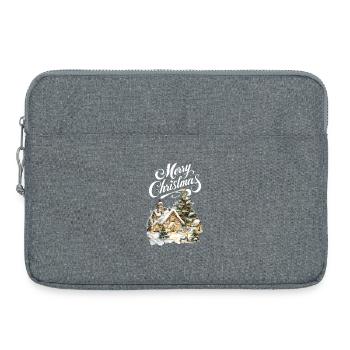 Winter Village Christmas Dream Scene - Laptop bag 15" - heather grey - Front