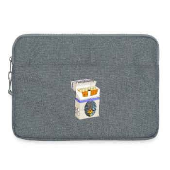 Boîte Cigarettes Enflammée Cœur - Sacoche pour ordinateur portable 15 pouces - gris chiné - Devant