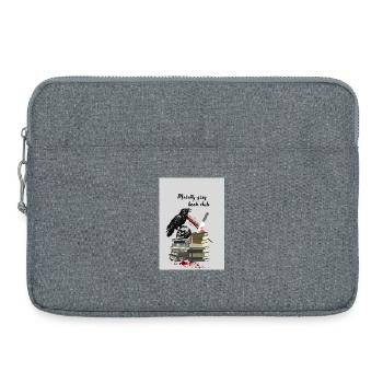 Moral Gray Book Club - Laptop bag 15" - heather grey - Front