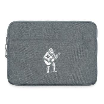Sérénade de guitare Orang-outan - Sacoche pour ordinateur portable 15 pouces - gris chiné - Devant