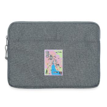 Ville de Zurich - Sacoche pour ordinateur portable 15 pouces - gris chiné - Devant