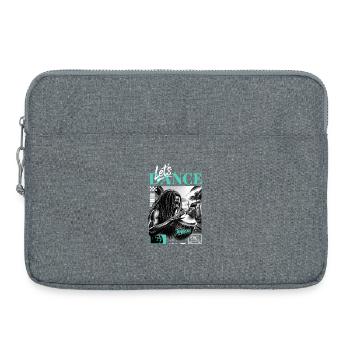 Lets Dance Jamaican Drummer - Sacoche pour ordinateur portable 15 pouces - gris chiné - Devant