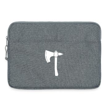 Battle Axe Hatchet Warrior Silhouette Vector - Laptop bag 15" - heather grey - Front