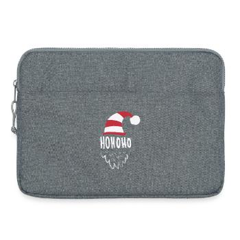 Hohoho merry christmas shirt - Laptop bag 15" - heather grey - Front