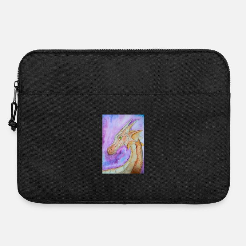 Drache handgezeichnet - Laptoptasche 15" - Schwarz