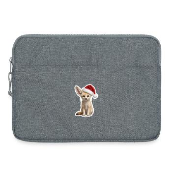 Petit renard du désert aux grandes oreilles - Sacoche pour ordinateur portable 15 pouces - gris chiné - Devant