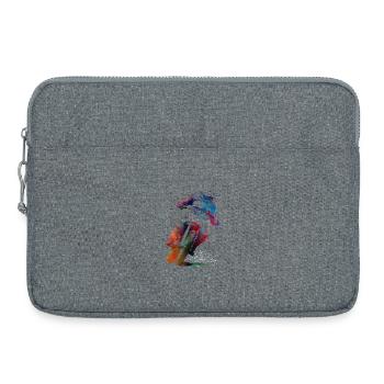 Art du sport automobile #motor #sport - Sacoche pour ordinateur portable 15 pouces - gris chiné - Devant