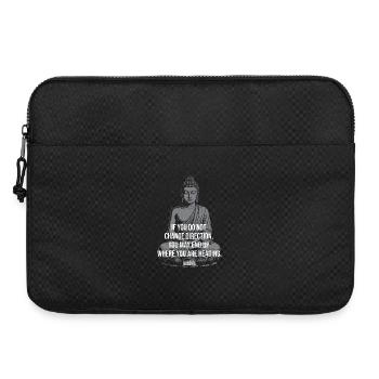 Buddha Change Direction Reminder - Laptop bag 15" - black - Front