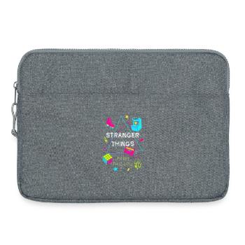80s Neon Retro Gaming - Laptop bag 15" - heather grey - Front