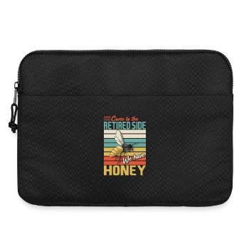 Retired Side Honey Funny Bee Retro Sunset Design - Laptoptasche 15" - Schwarz - Vorne