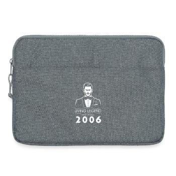 20. Geburtstag Living Legend (GENT) since 01/2006 - Laptoptasche 15" - Grau meliert - Vorne