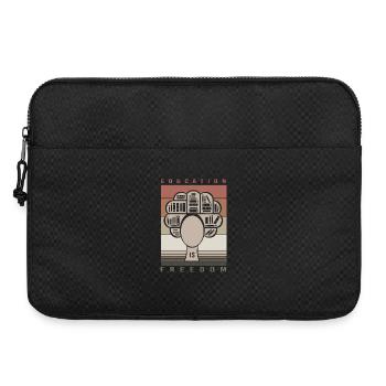 Mois de l'histoire des Noirs Black-power Afro - Sacoche pour ordinateur portable 15 pouces - noir - Devant
