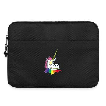 Tête coupée d'une licorne - Sacoche pour ordinateur portable 15 pouces - noir - Devant