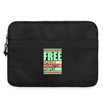 Marché de la liberté d’expression Peuple Libertarian Freedom Logo - Sacoche pour ordinateur portable 15 pouces - noir - Devant