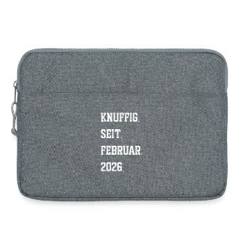 Birth February 2026 - Laptop bag 15" - heather grey - Front