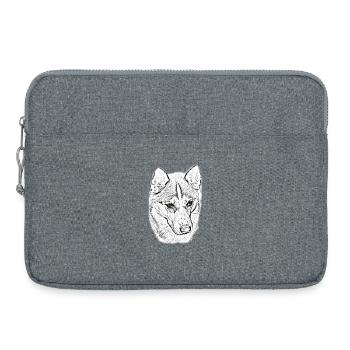 Étude de la ligne de Wolfskopf - Sacoche pour ordinateur portable 15 pouces - gris chiné - Devant