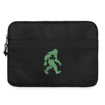 St. Patricks Day Bigfoot-Kleeblatt - Laptoptasche 15" - Schwarz - Vorne