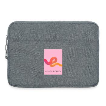 Suivre le courant - Sacoche pour ordinateur portable 15 pouces - gris chiné - Devant