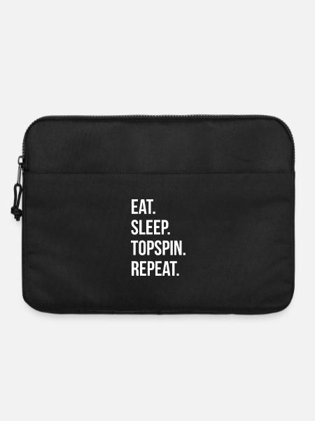 Eat Sleep Topspin Repeat - Laptop bag 15" - black