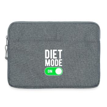 Diätmodus im Fitnessstudio Fitnessstudio Diät Ernährung - Laptoptasche 15" - Grau meliert - Vorne