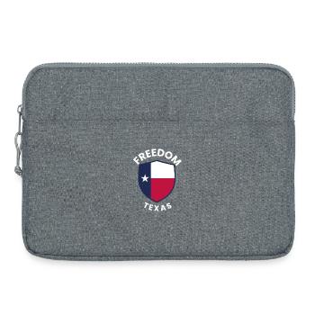 Bouclier de la Liberté du Texas - Sacoche pour ordinateur portable 15 pouces - gris chiné - Devant