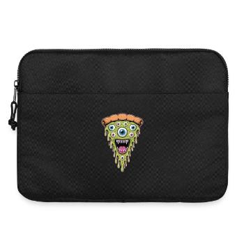 Monstre de la pizza à l’œil dégoulinant - Sacoche pour ordinateur portable 15 pouces - noir - Devant
