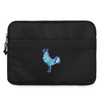 Fans de poulet - Coq - Coq - Poulet fleur - Bio - Sacoche pour ordinateur portable 15 pouces - noir - Devant