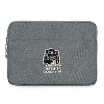 Doublage Soundsystem - Sacoche pour ordinateur portable 15 pouces - gris chiné - Devant