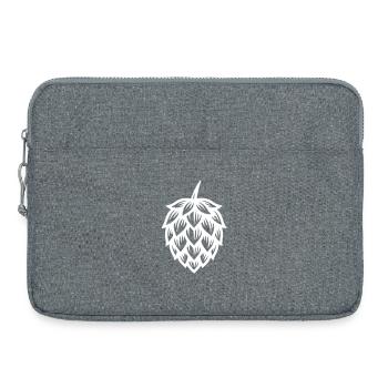 Symbole du houblon - Sacoche pour ordinateur portable 15 pouces - gris chiné - Devant
