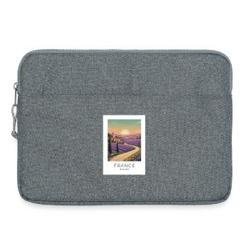 Lavender Field Provence France - Laptop bag 15" - heather grey - Front