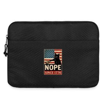 Nope Since 1776 No King In America Cat - Laptop bag 15" - black - Front